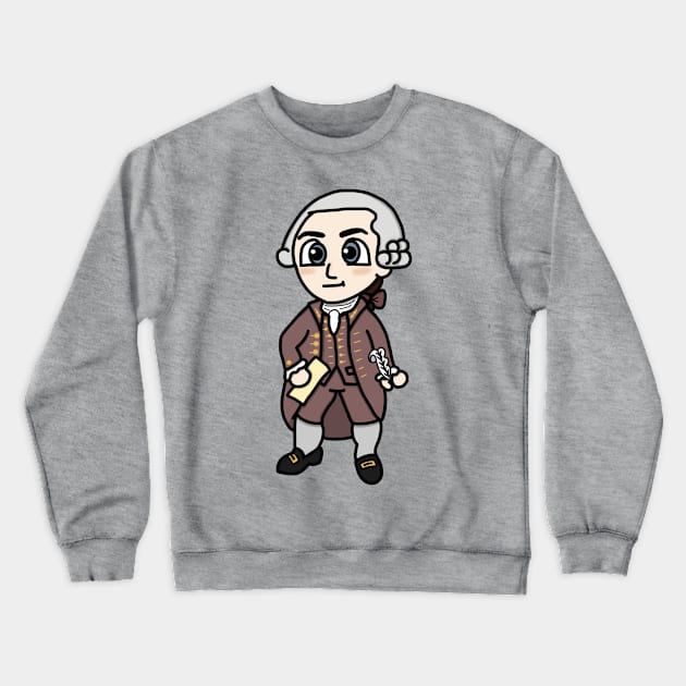 Chibi John Hancock (Large Print) Crewneck Sweatshirt by Aeriskate